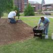 Earth Circle - Andrew Green - bricklaying